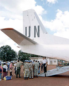 un mission plane